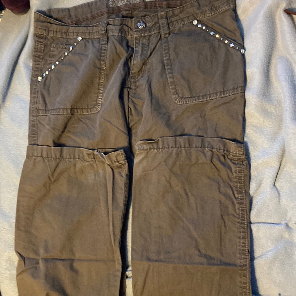 Miss Me brown cargo pants size 30.